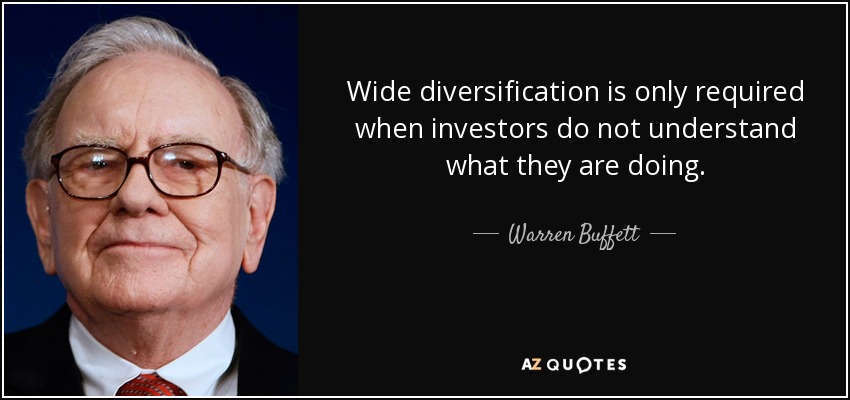 Warren Buffett citation boursière diversification