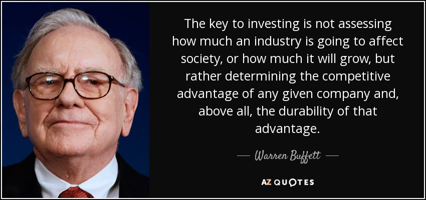 citation Buffett avantage competitif
